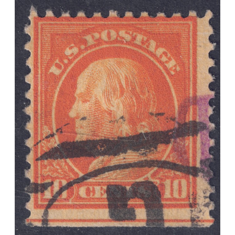 USA 1917 Benjamin Franklin (10c giallo arancio) us