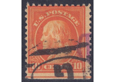 USA 1917 Benjamin Franklin (10c giallo arancio) us