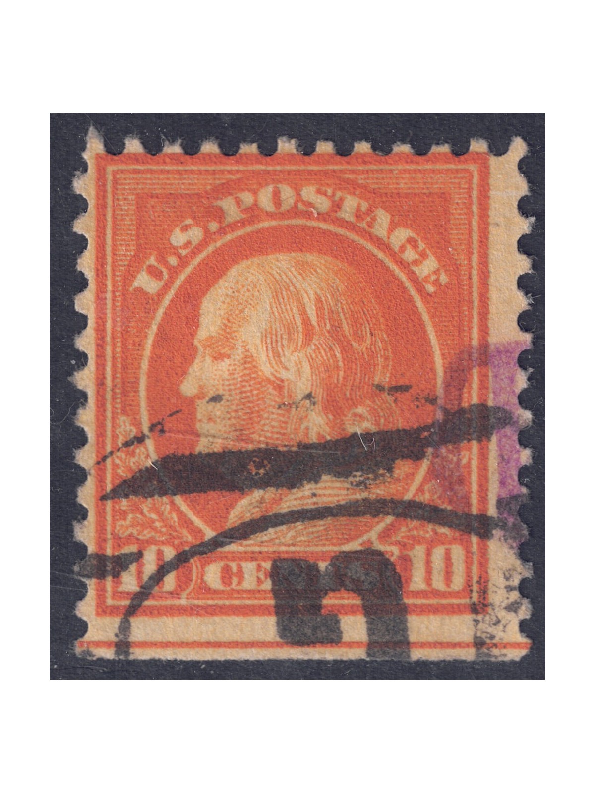 USA 1917 Benjamin Franklin (10c giallo arancio) us