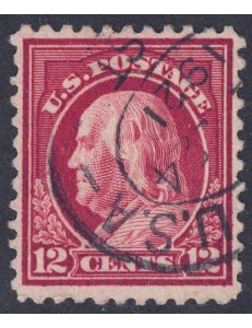 USA 1917 Benjamin Franklin (12c lilac brown) us