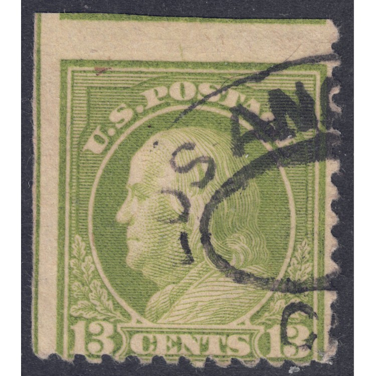 USA 1917 Benjamin Franklin (13c apple green) us