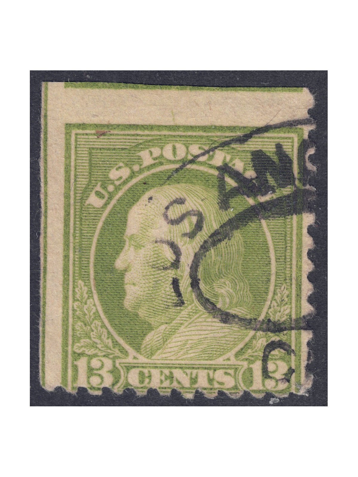 USA 1917 Benjamin Franklin (13c verde mela) us