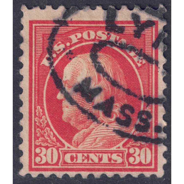 USA 1917 Benjamin Franklin (30c Orange Red) us