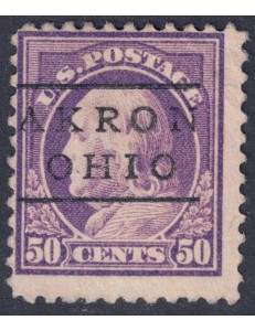 USA 1917 Benjamin Franklin (50c violetto) us