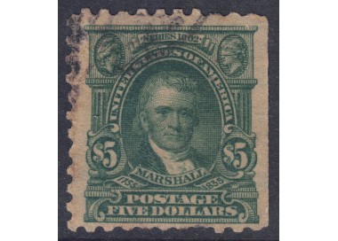USA 1917 John Marshall ($5 green) us