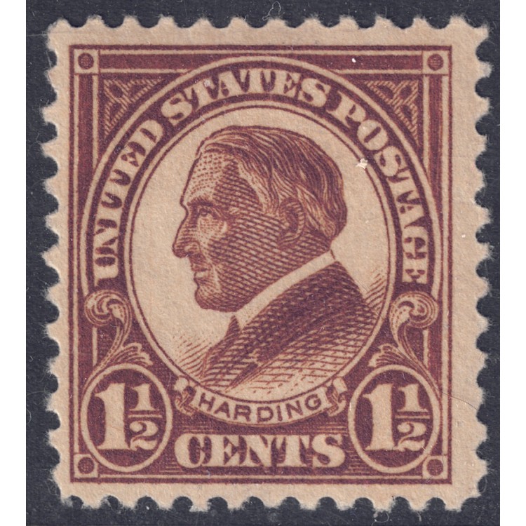 USA 1922 Warren Gamaliel Harding (1½ bruno giallo) MH*