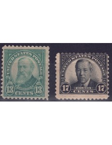 USA 1925-26 Presidents 2v MH*