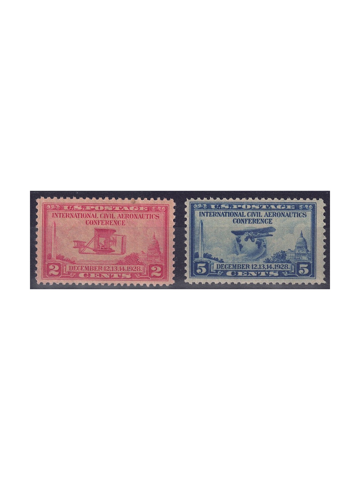 USA 1928 Civil Aviation 2v MH*