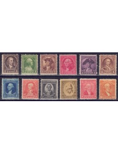 USA 1932 George Washington 12v MH*