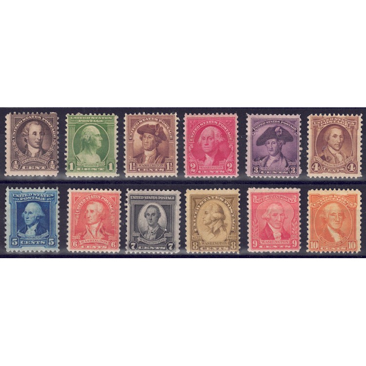 USA 1932 George Washington 12v MH*
