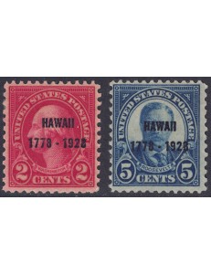 USA 1928 Isole Hawaii 2v MH*