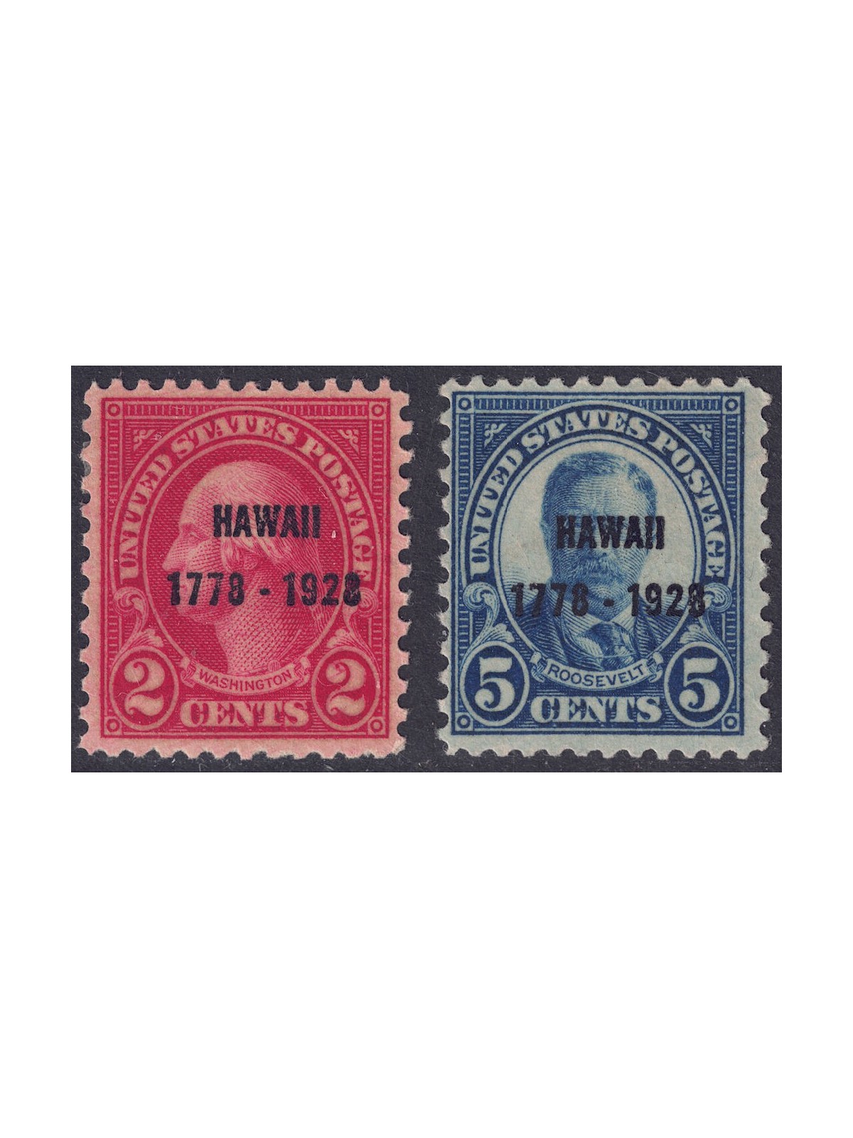 USA 1928 Isole Hawaii 2v MH*