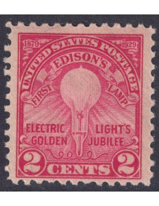 USA 1929 Thomas Alva Edison MH*