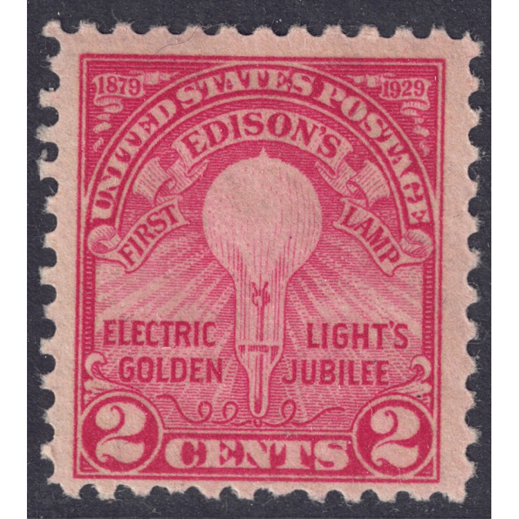 USA 1929 Thomas Alva Edison MH*