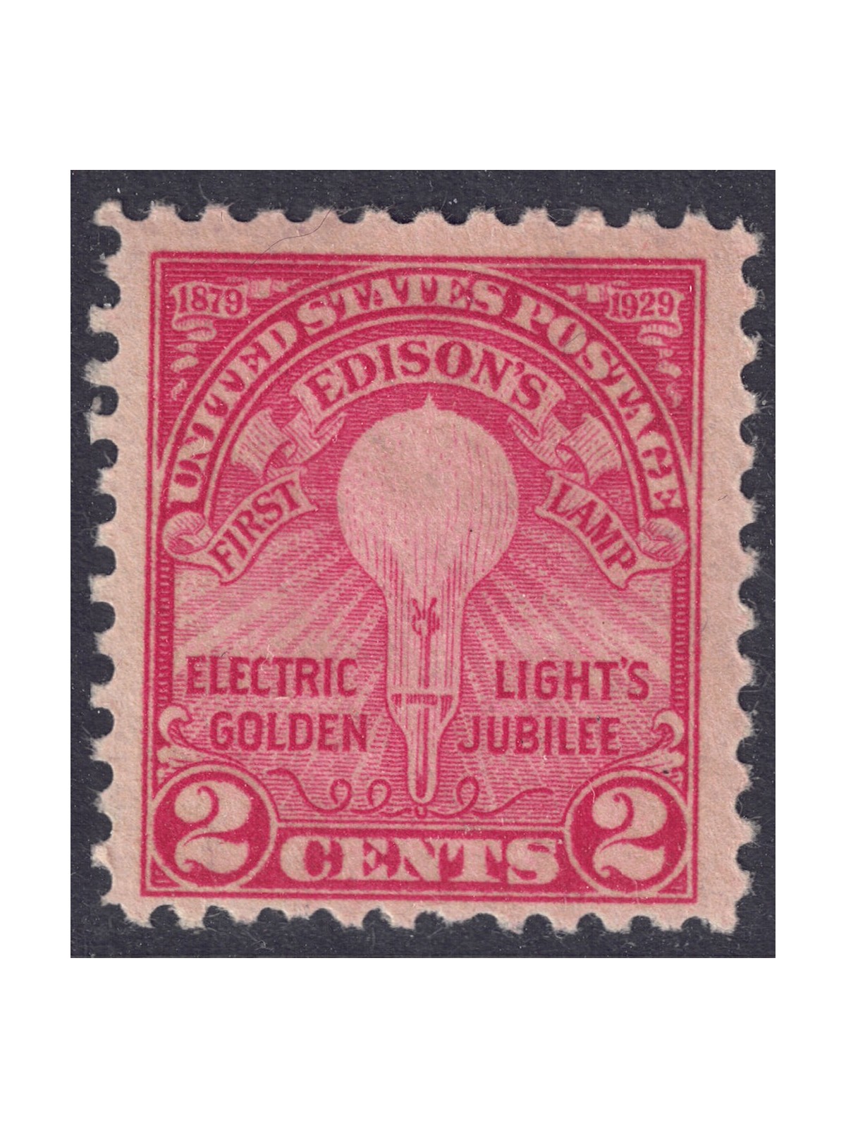 USA 1929 Thomas Alva Edison MH*