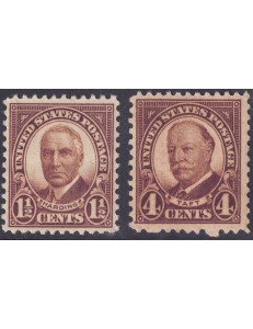 USA 1930 Effigi dei Presidenti Hardins e Taft 2v MNH**