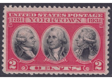 USA 1931 Capitulation of Cornwallis MNH**