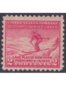USA 1932 Lake Placid Olympics MH*