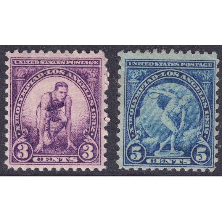 USA 1932 Los Angeles Olympics 2v MH*