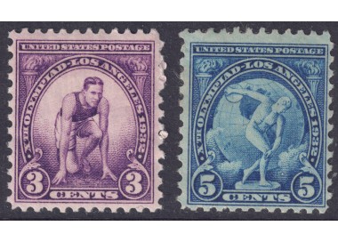 USA 1932 Los Angeles Olympics 2v MH*