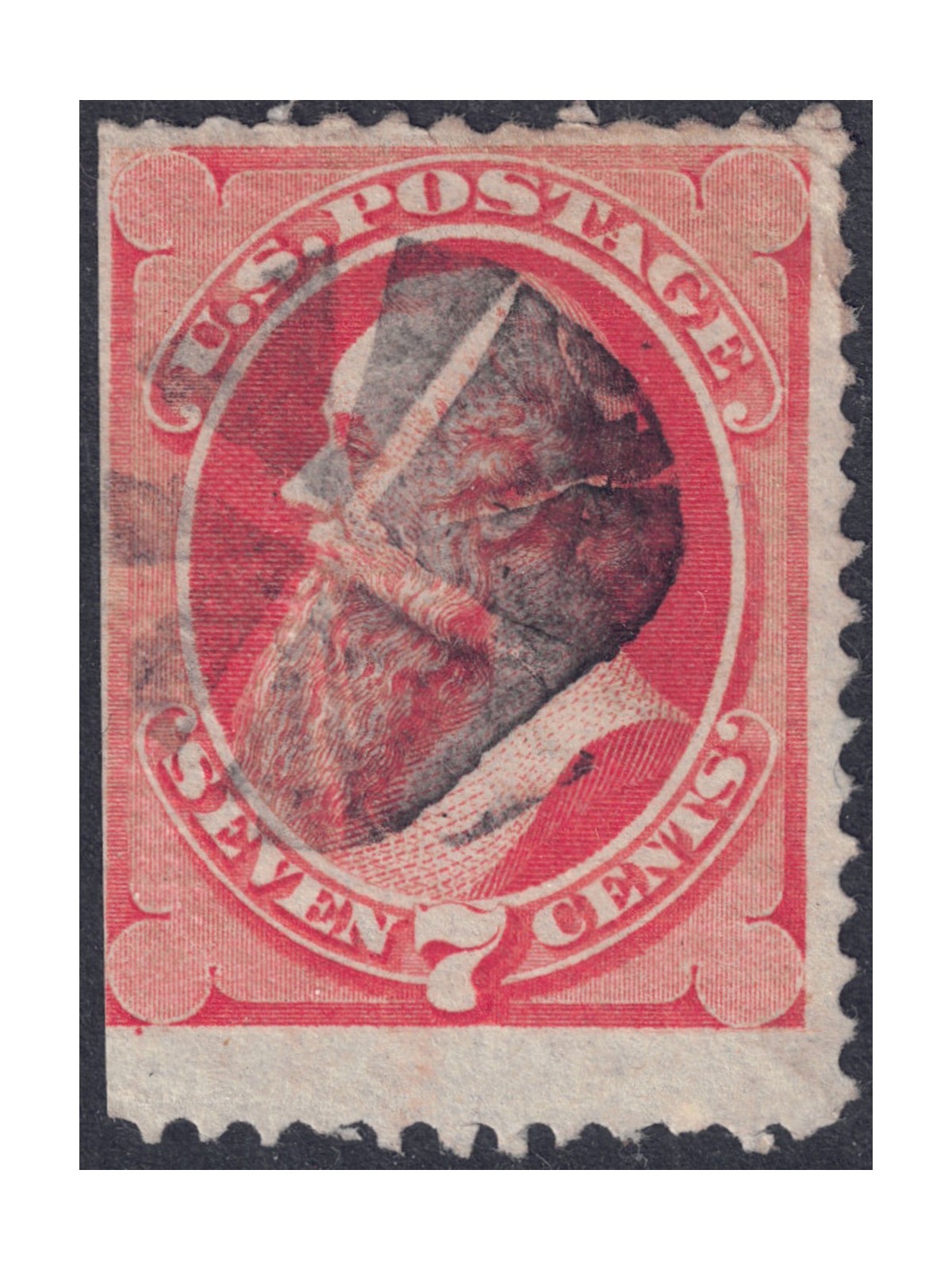 USA 1871 Edw. Stanton (7c vermilion) us