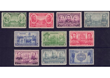USA 1936-37 Army and Navy 10v MH*