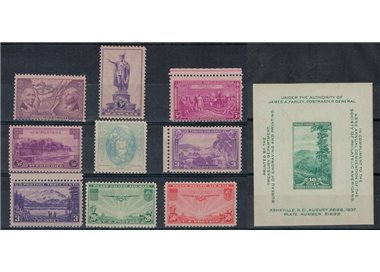 USA 1937 Annata completa 9v + 1 BF MH*
