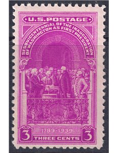 USA 1939 Elezione di George Washington MNH**