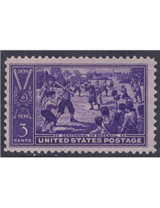 USA 1939 Centenario del baseball MH*