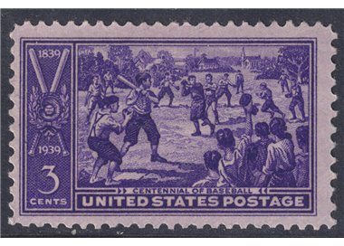 USA 1939 Centenario del baseball MH*