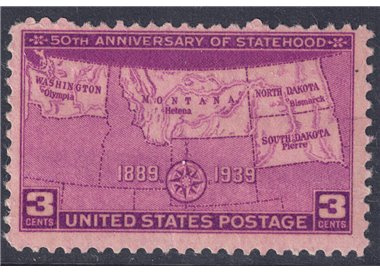 USA 1939 Ammissione North e South Dakota, Montana e Washington MNH**