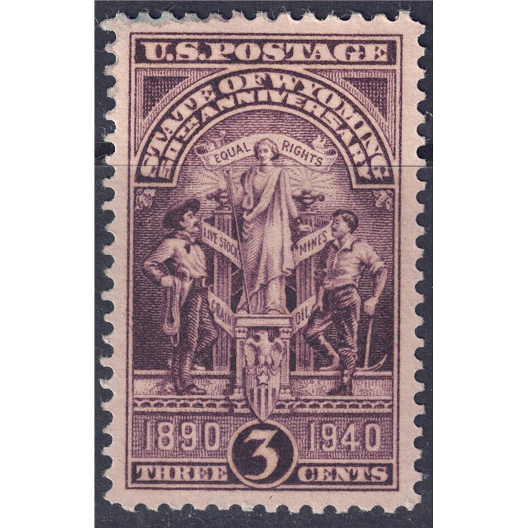 USA 1940 Ammissione dello Wyoming MH*