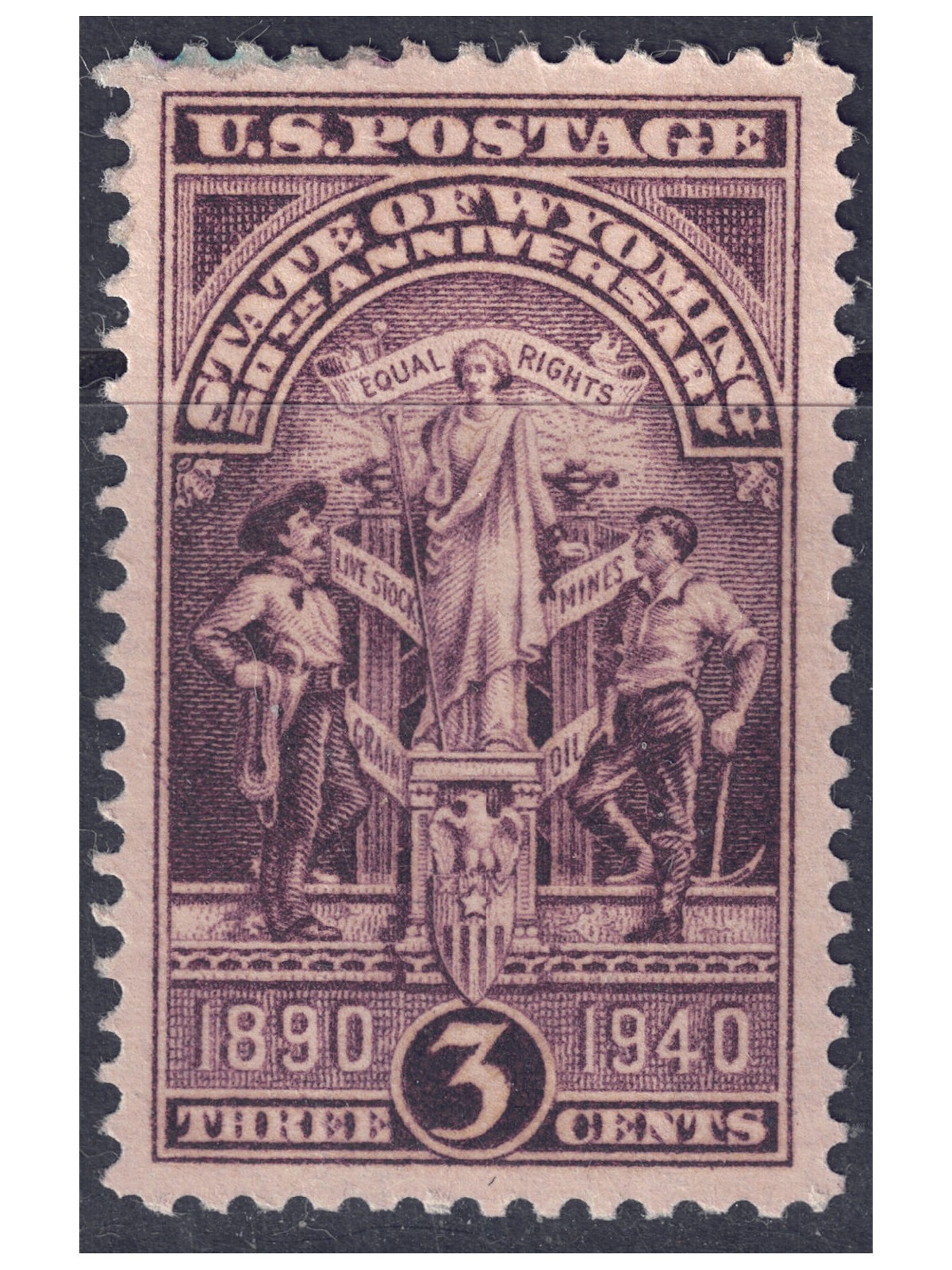 USA 1940 Wyoming Admission MH*