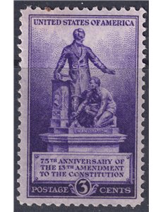 USA 1940 Abolizione della schiavitù MNH**