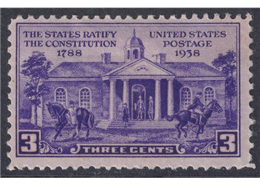 USA 1938 Ratification of the Constitution MH*
