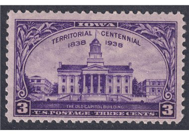 USA 1938 Stato dello Iowa MH*
