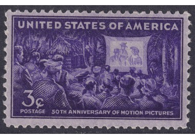 USA 1944 Cinquantenario del Cinema MNH**