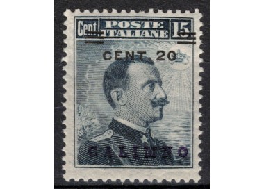 EGEO CALINO 1916 20c on 15c grey black MH*