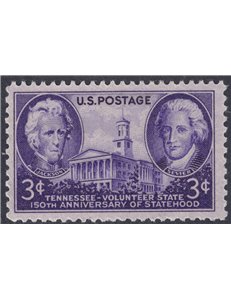USA 1946 Ammissione del Tennessee MNH**