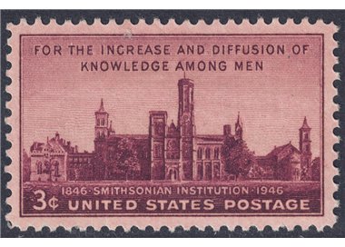 USA 1946 Smithsonian Institution MNH**