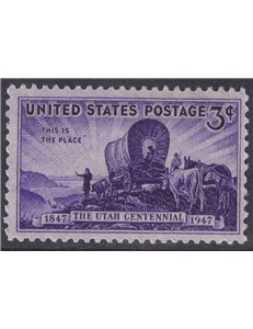 USA 1947 Centenario Utah MNH**