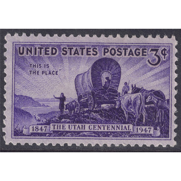 USA 1947 Centenario Utah MNH**