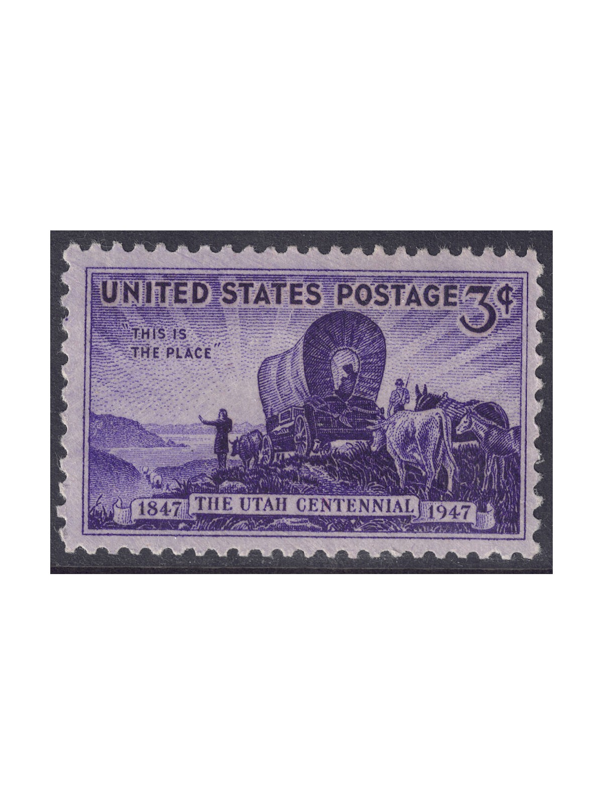USA 1947 Centenario Utah MNH**