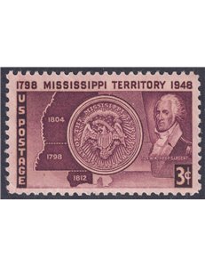 USA 1948 Anniversario del Mississippi MNH**