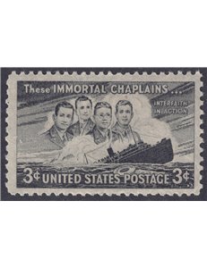 USA 1948 In memoria dei cappellani militari MNH**