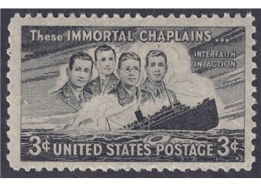 USA 1948 In memoria dei cappellani militari MNH**
