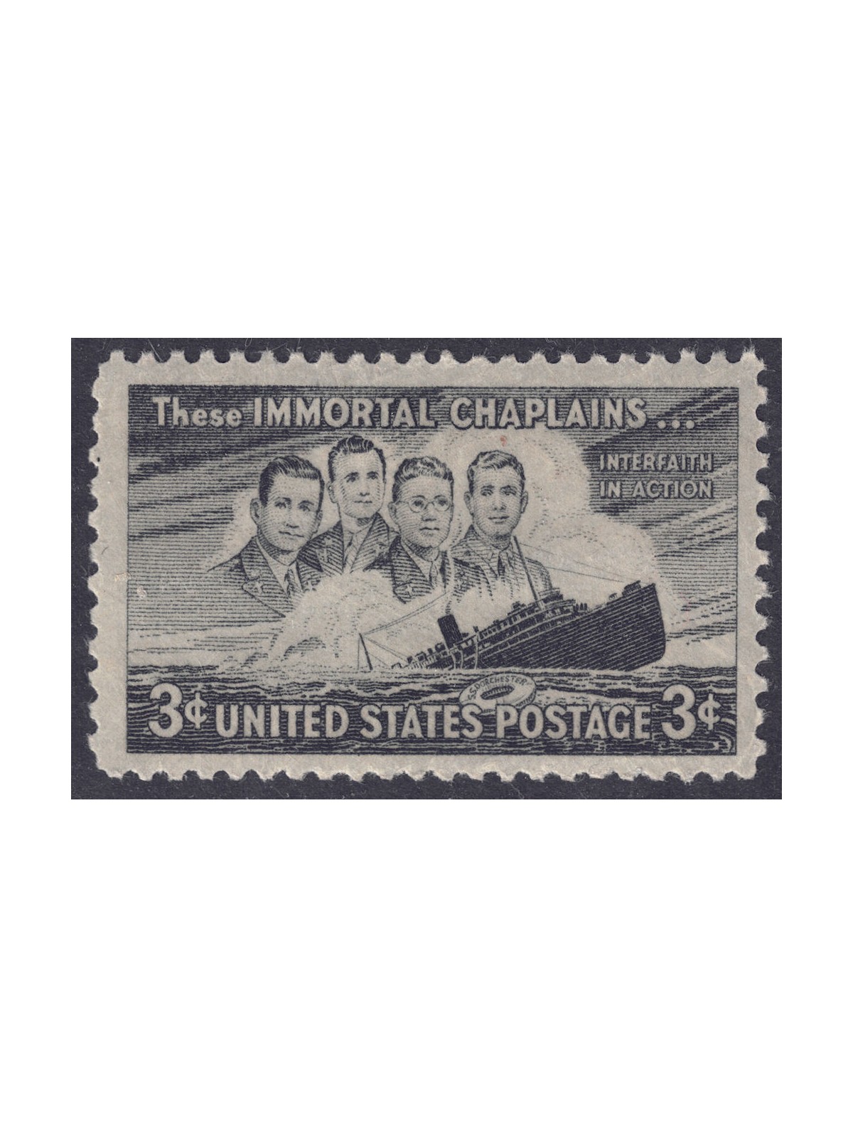 USA 1948 In memory of military chaplains MNH**