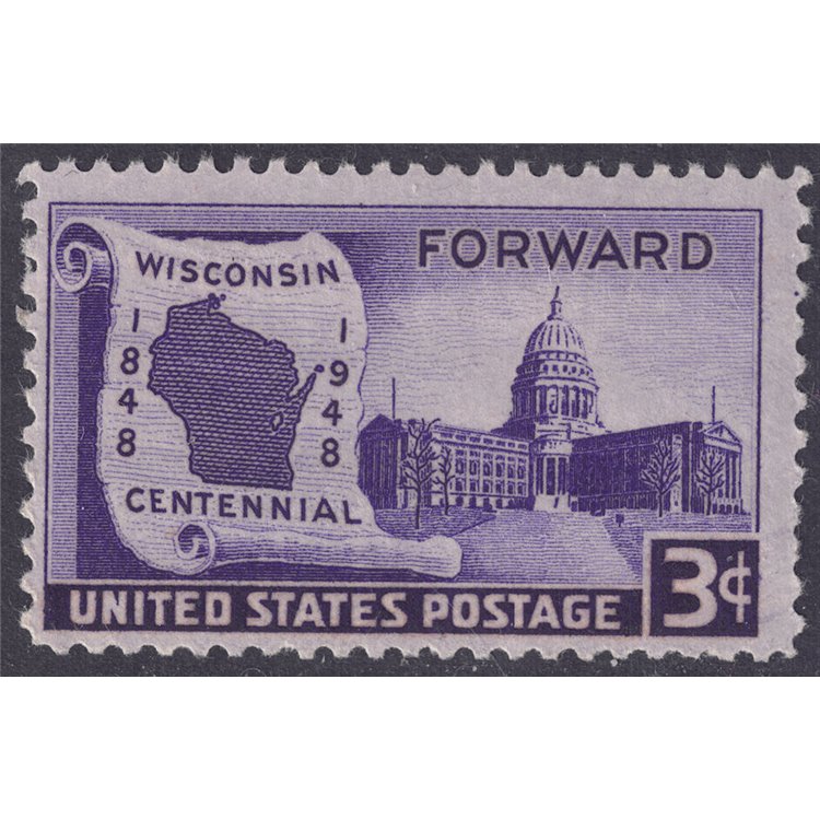 USA 1948 Ammissione del Wisconsin MNH**