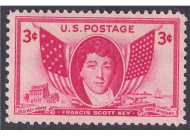 USA 1948 In honor of Francis Scott Key MNH**
