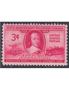 USA 1948 Volunteer Firefighters Association MNH**